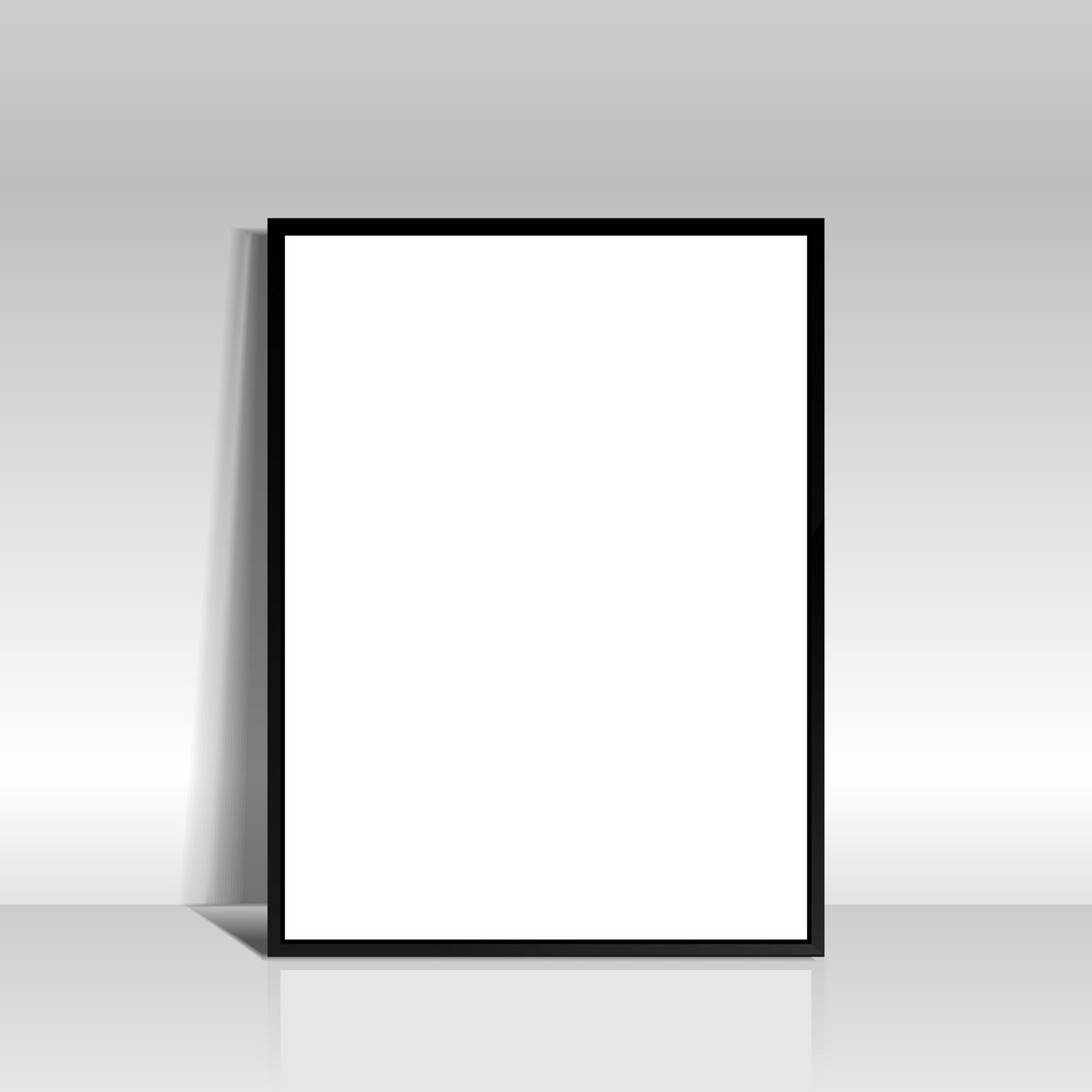 Blank Picture Frame against a Wall